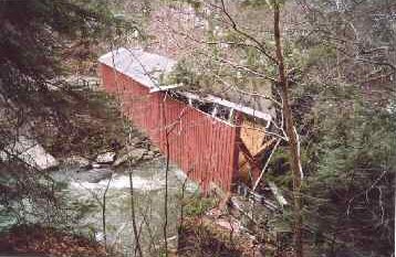 McConnell's Mill Bridge [PA-37-01] Photo by Tom Walczak March 9, 2004